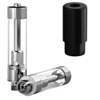 AVD Polyresin Cartridge (1.0ml, 2.0mm) with Mouthpiece Plastic Black Bullet / Bundle of 100