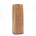 Bag King 1 lb. Coffee Bag Side Gusset with Degassing Valve Kraft / Single Unit (Less Than Case Qty)
