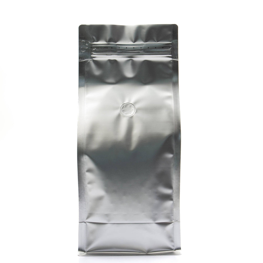 Bag King 2 lb. Block Bottom Coffee Bag with Degassing Valve