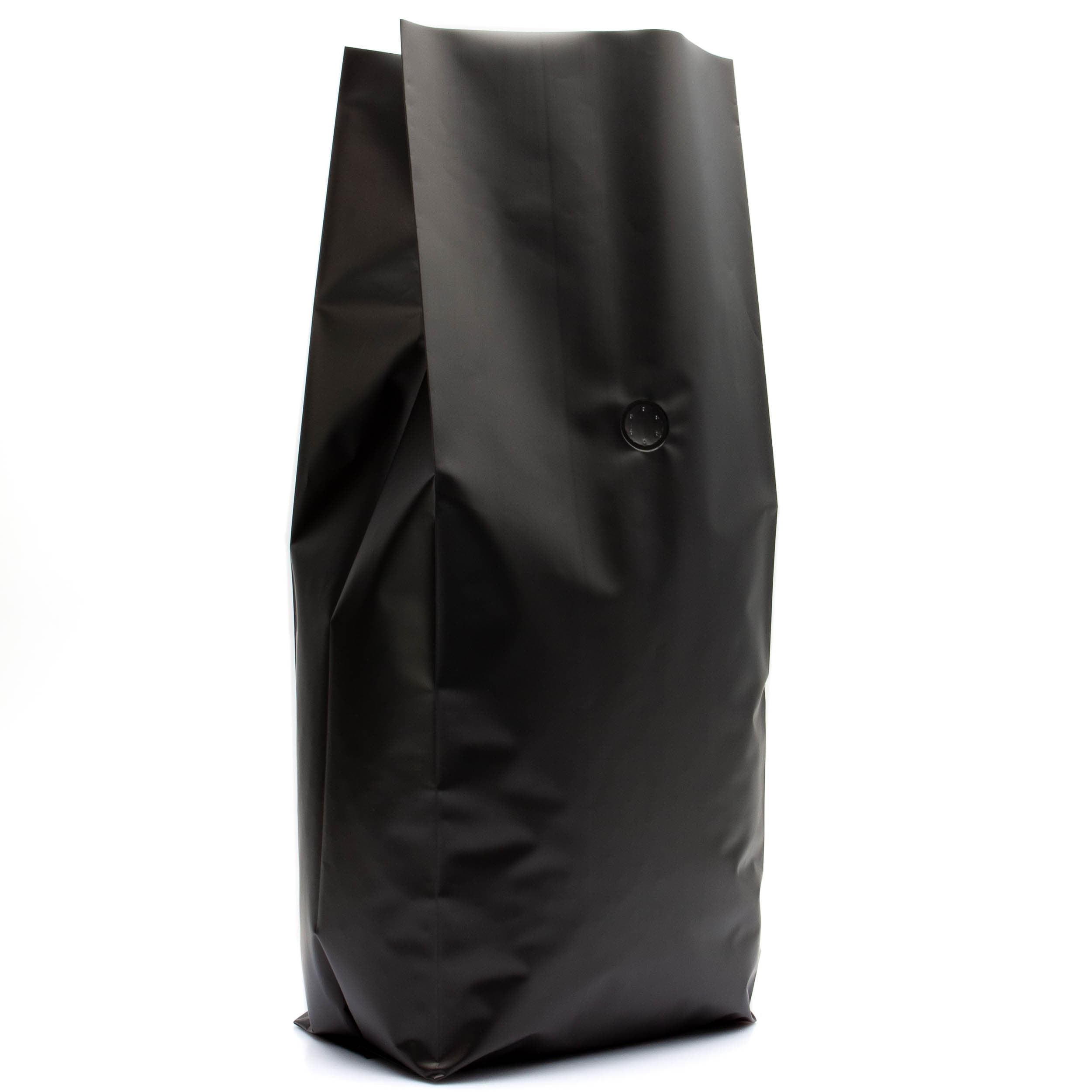 Bag King 5 lb. Side Gusset Coffee Bag with Degassing Valve Black / Single Unit (Less Than Case Qty)