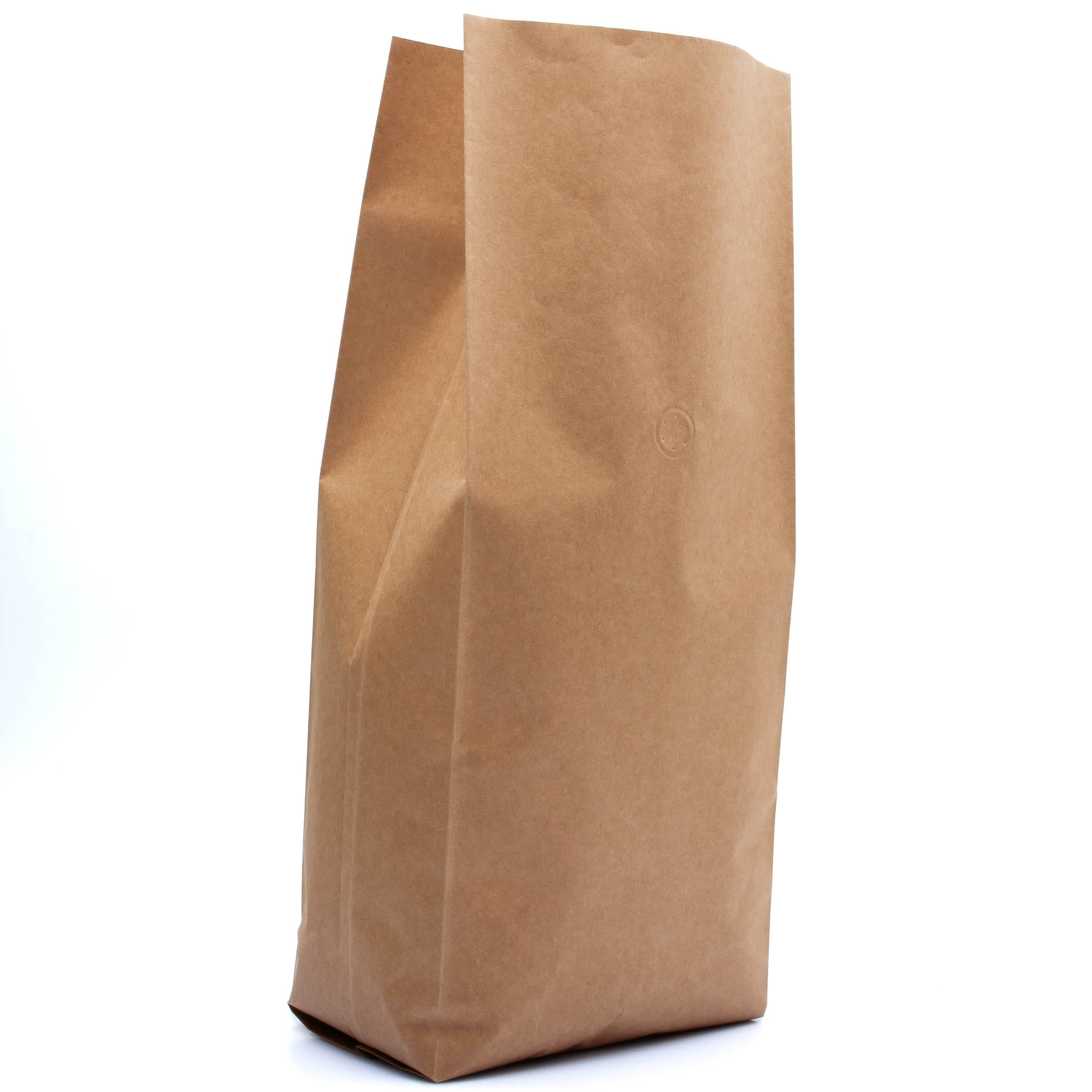 Bag King 5 lb. Side Gusset Coffee Bag with Degassing Valve Kraft / Single Unit (Less Than Case Qty)