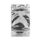 Bag King Child-Resistant Clear Front Green Zipper Bag | 1/4 oz Chrome / Single Unit