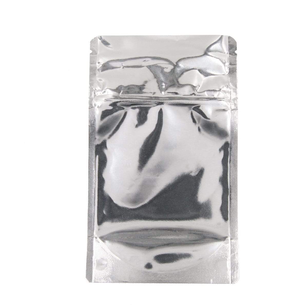 Bag King Child-Resistant Clear Front Mylar Bag | 1/8 oz Chrome / Single Unit