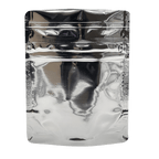 Bag King Child-Resistant Clear Front Wide Mouth Mylar Bag | 1/8th oz Chrome / Single Unit