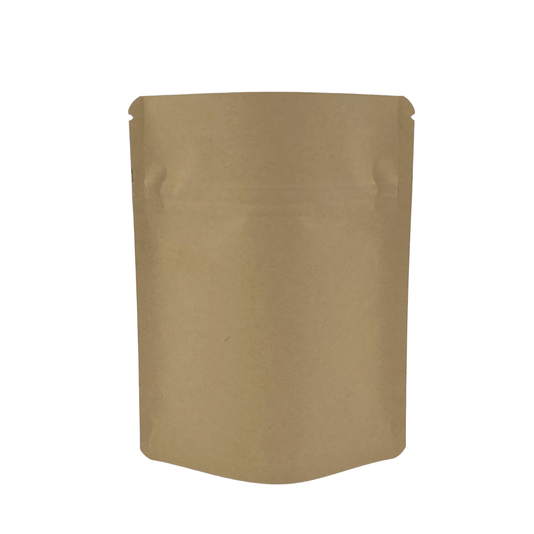 Bag King Child-Resistant Opaque Wide Mouth Mylar Bag | 1/4 oz Kraft