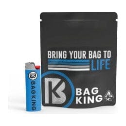 Bag King Child-Resistant Vertical Window Mylar Bag | 1/4 oz