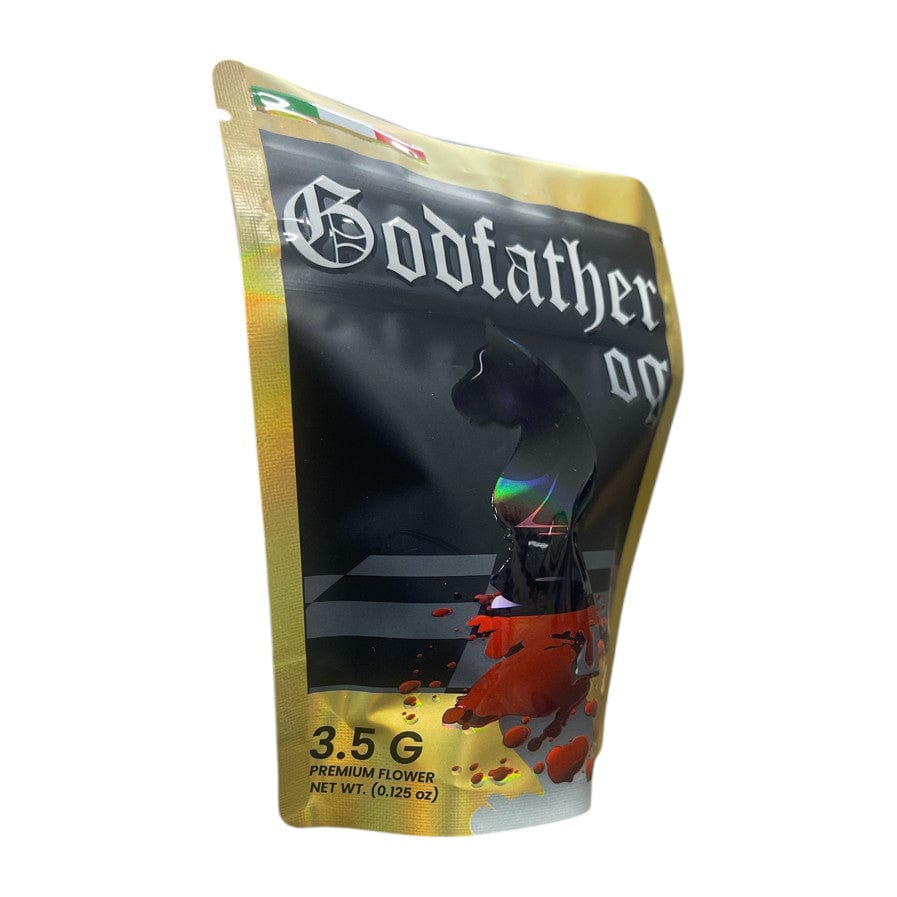 Bag King Godfather OG Strain Child-Resistant Mylar Bag | 1/8 oz