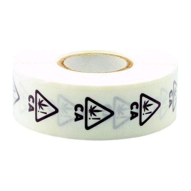 California Clear Universal THC! Symbol Square Compliance Labels (Roll of 1,000)