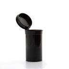 Child-Resistant 19 Dram Pop Top Bottle Single Unit (Less Than Box Qty) / Black
