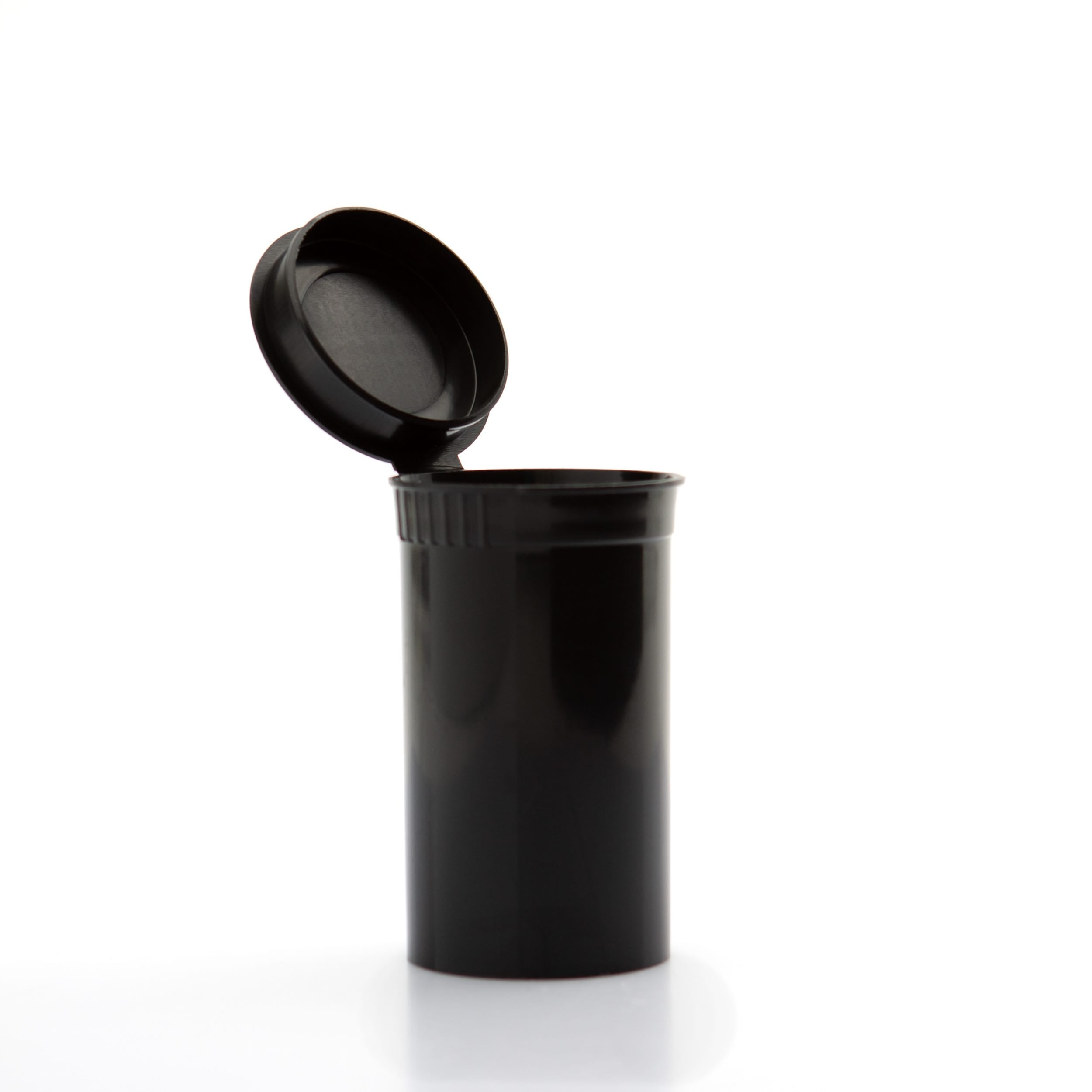 Child-Resistant 19 Dram Pop Top Bottle Single Unit (Less Than Box Qty) / Black