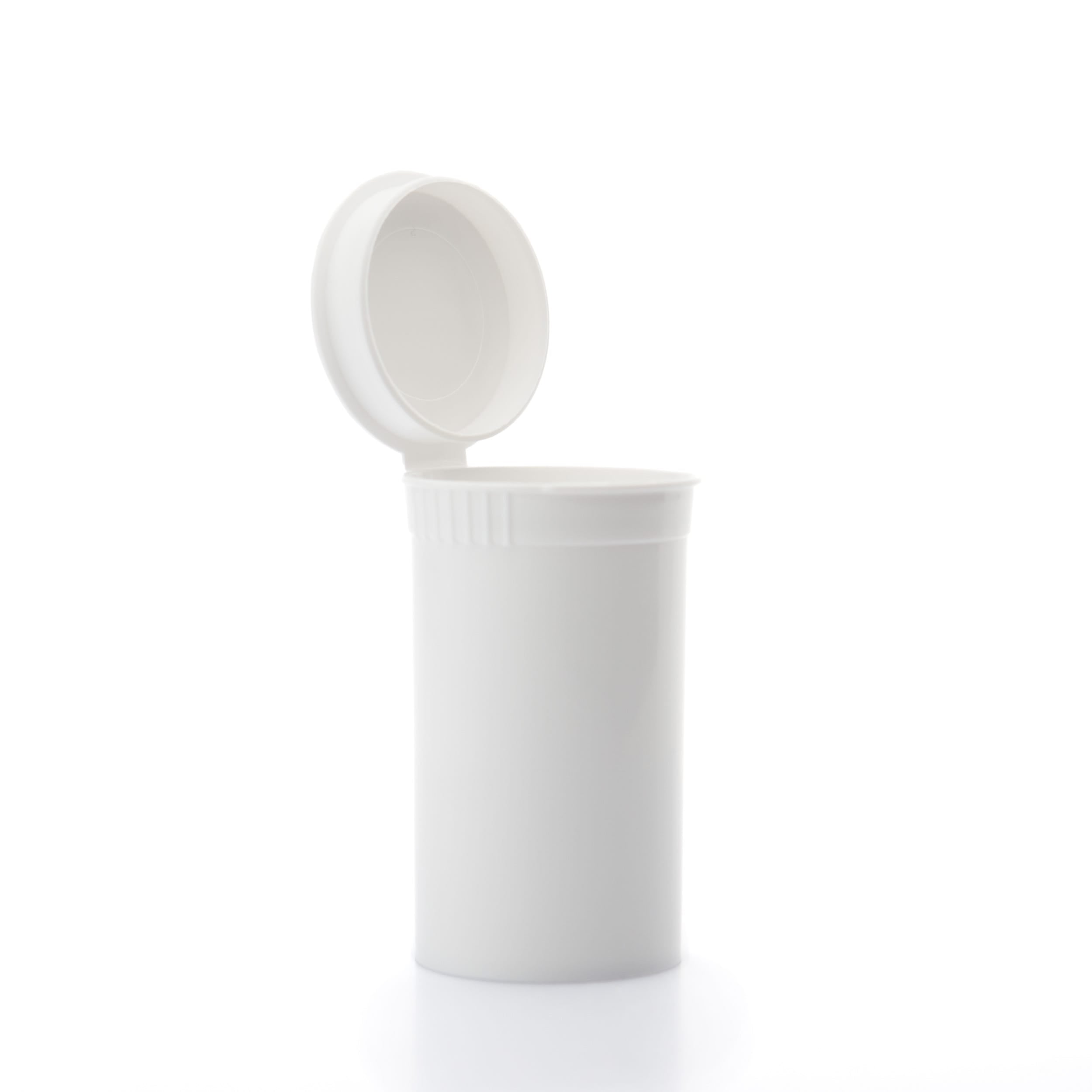 Child-Resistant 19 Dram Pop Top Bottle Single Unit (Less Than Box Qty) / White