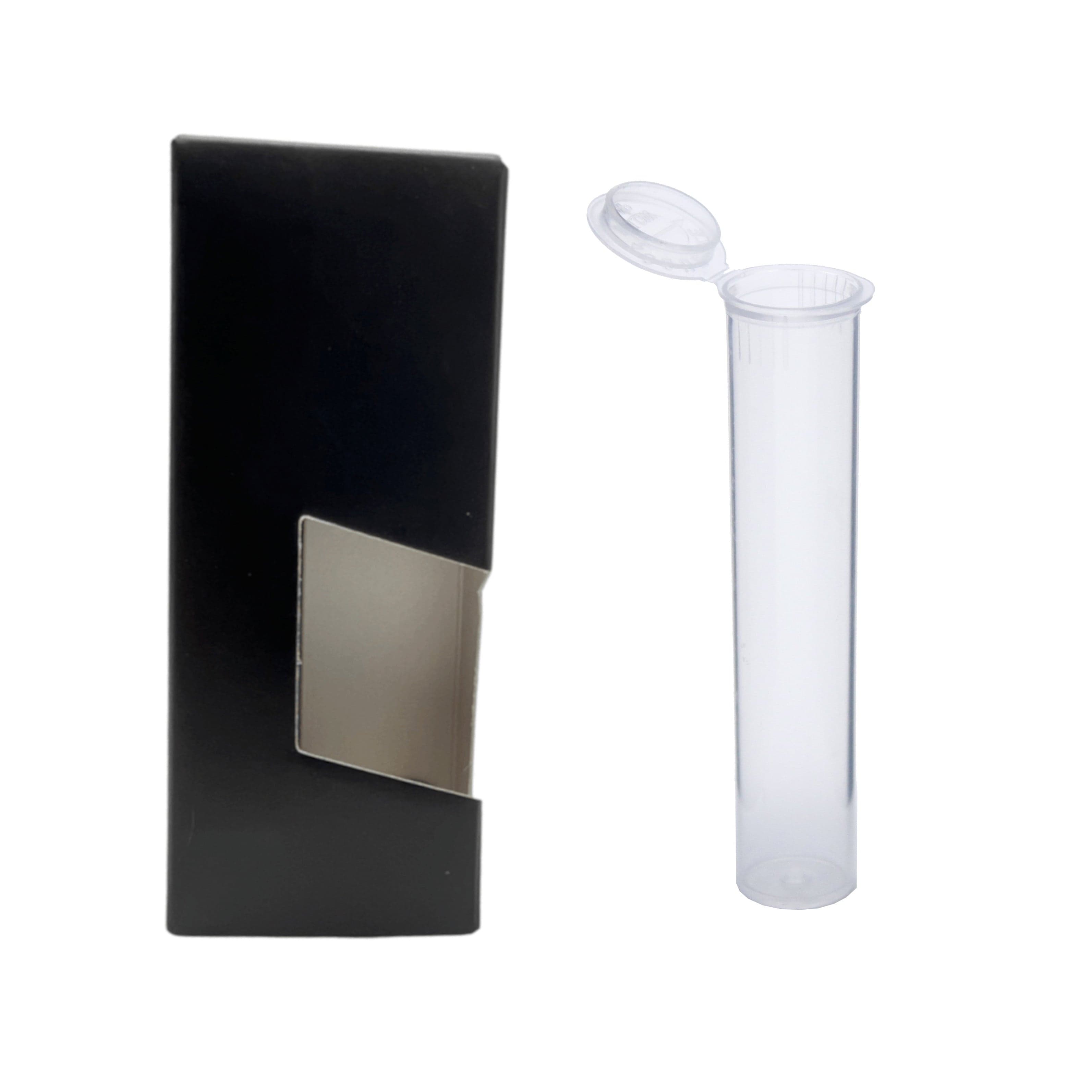 Child-Resistant Vape Cartridge Tube with Paper Box Black / Clear / Single Unit (Less Than Box Qty)