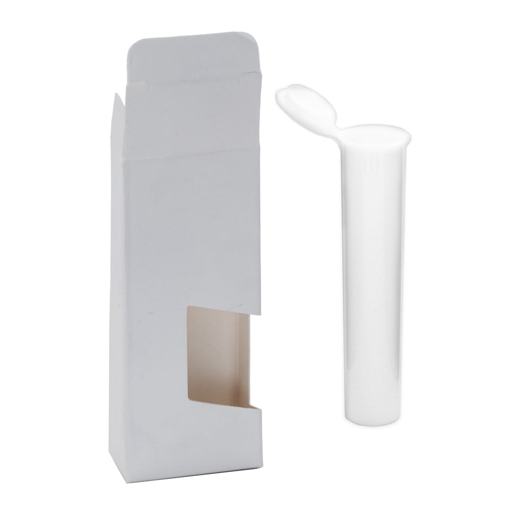 Child-Resistant Vape Cartridge Tube with Paper Box White / White / Single Unit (Less Than Box Qty)