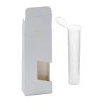 Child-Resistant Vape Cartridge Tube with Paper Box White / White / Single Unit (Less Than Box Qty)