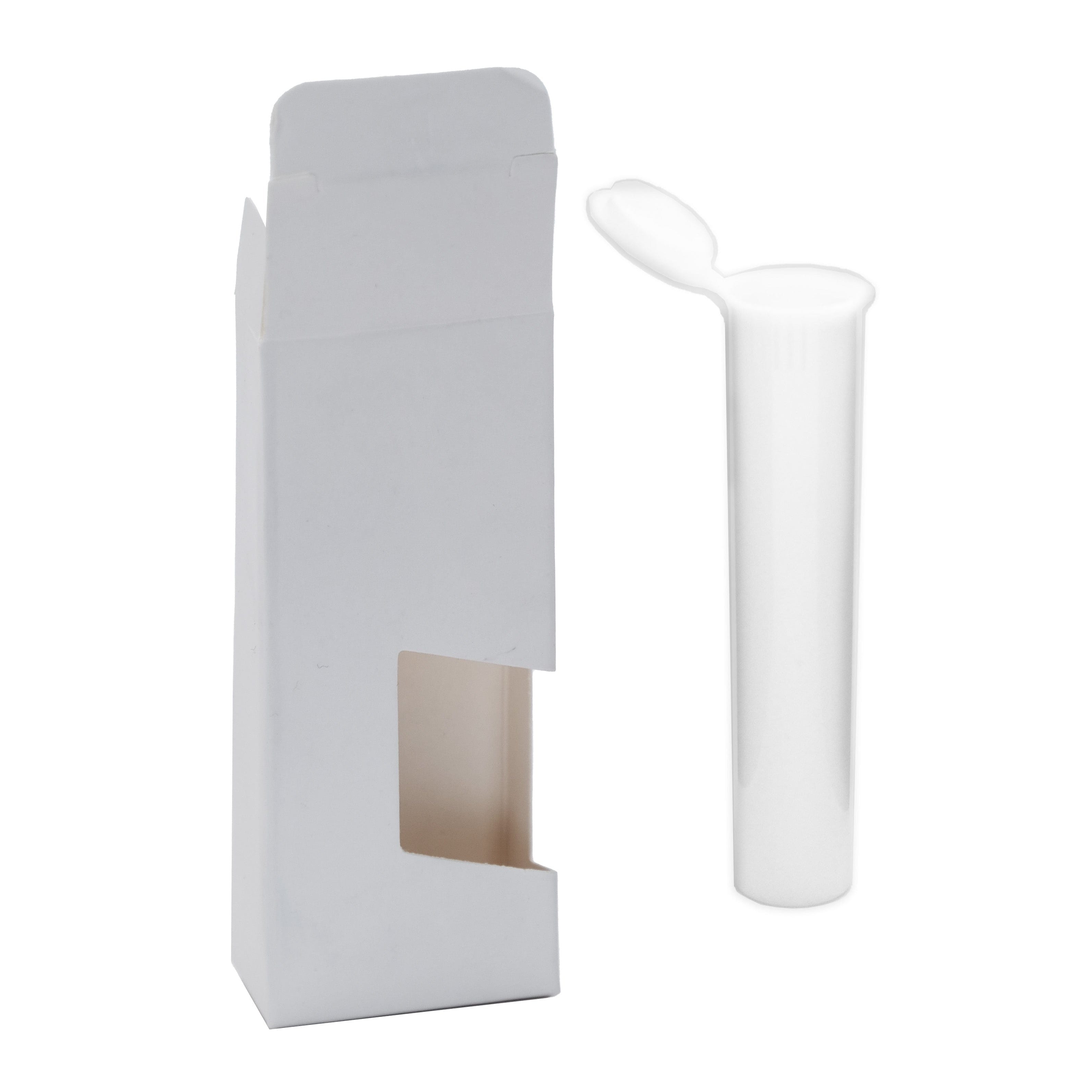 Child-Resistant Vape Cartridge Tube with Paper Box White / White / Single Unit (Less Than Box Qty)