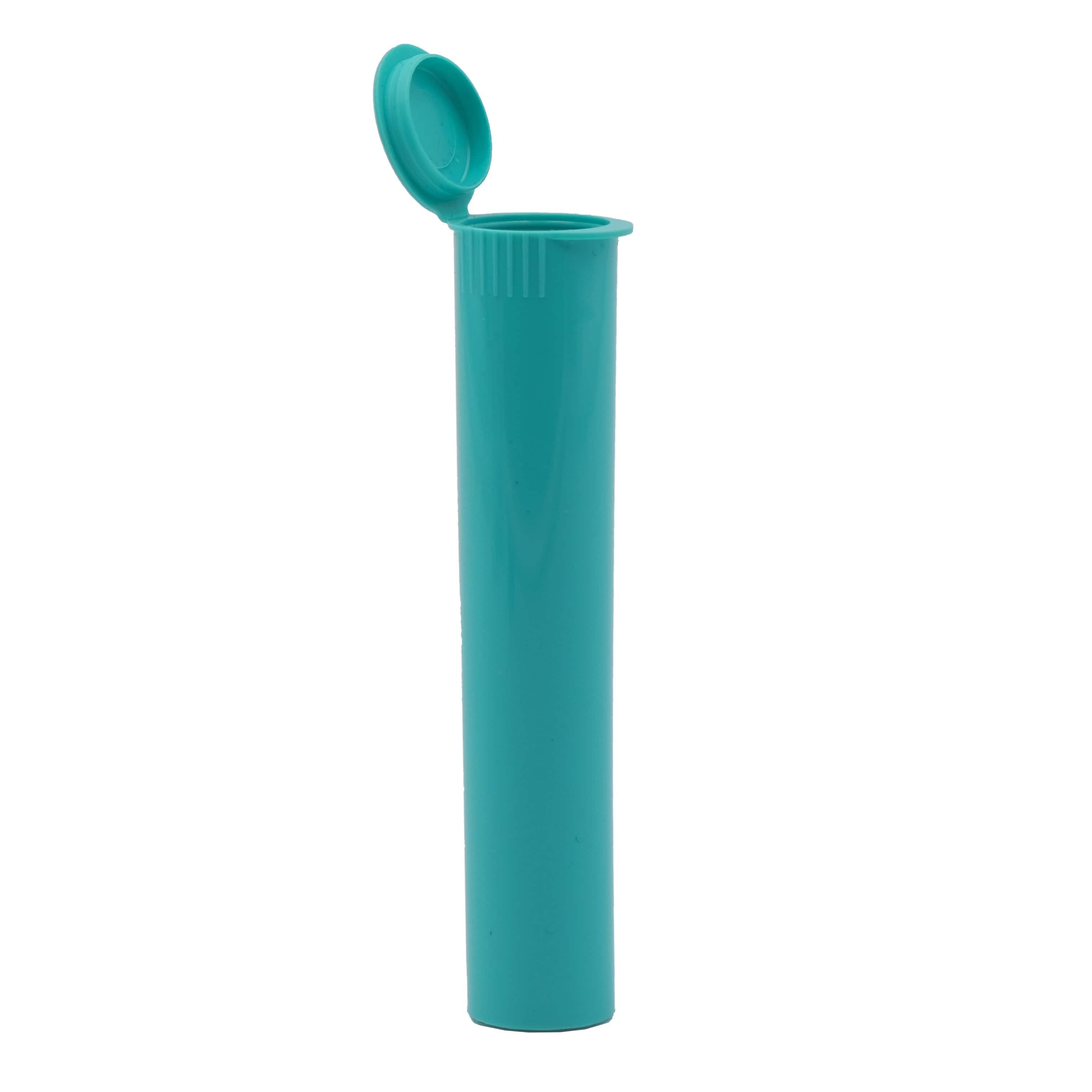 Clearance Opaque Squeeze Top Child-Resistant Pre-Roll Tube | 116 mm Teal / Box of 1000 (Clearance Pricing)