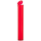 Clearance Translucent Squeeze Top Child-Resistant Pre-Roll Tube | 116 mm Translucent Red / Single Unit