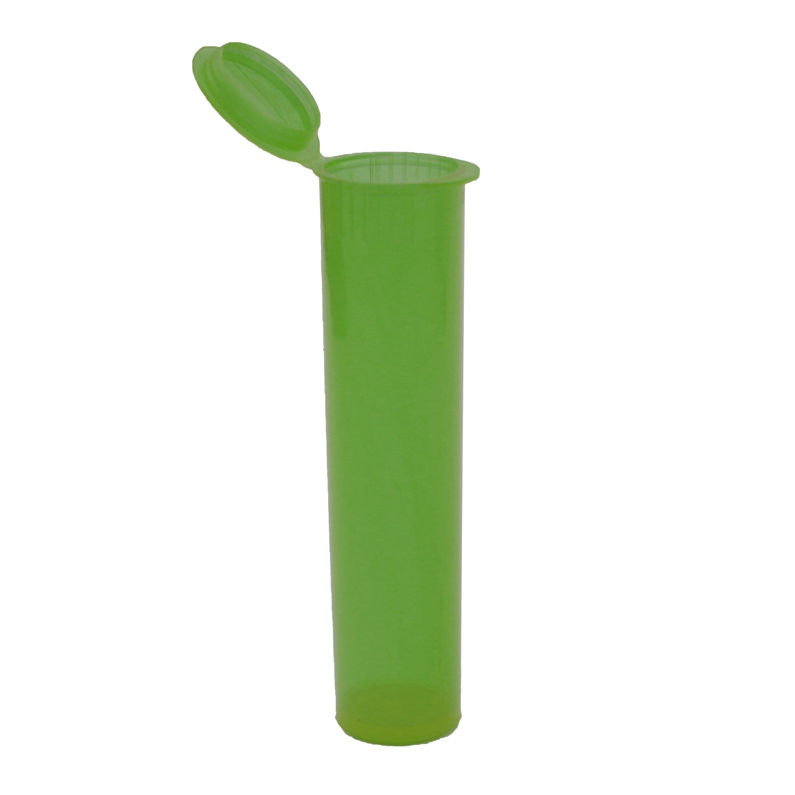 Clearance Translucent Squeeze Top Child-Resistant Pre-Roll Tube | 78 mm Translucent Green