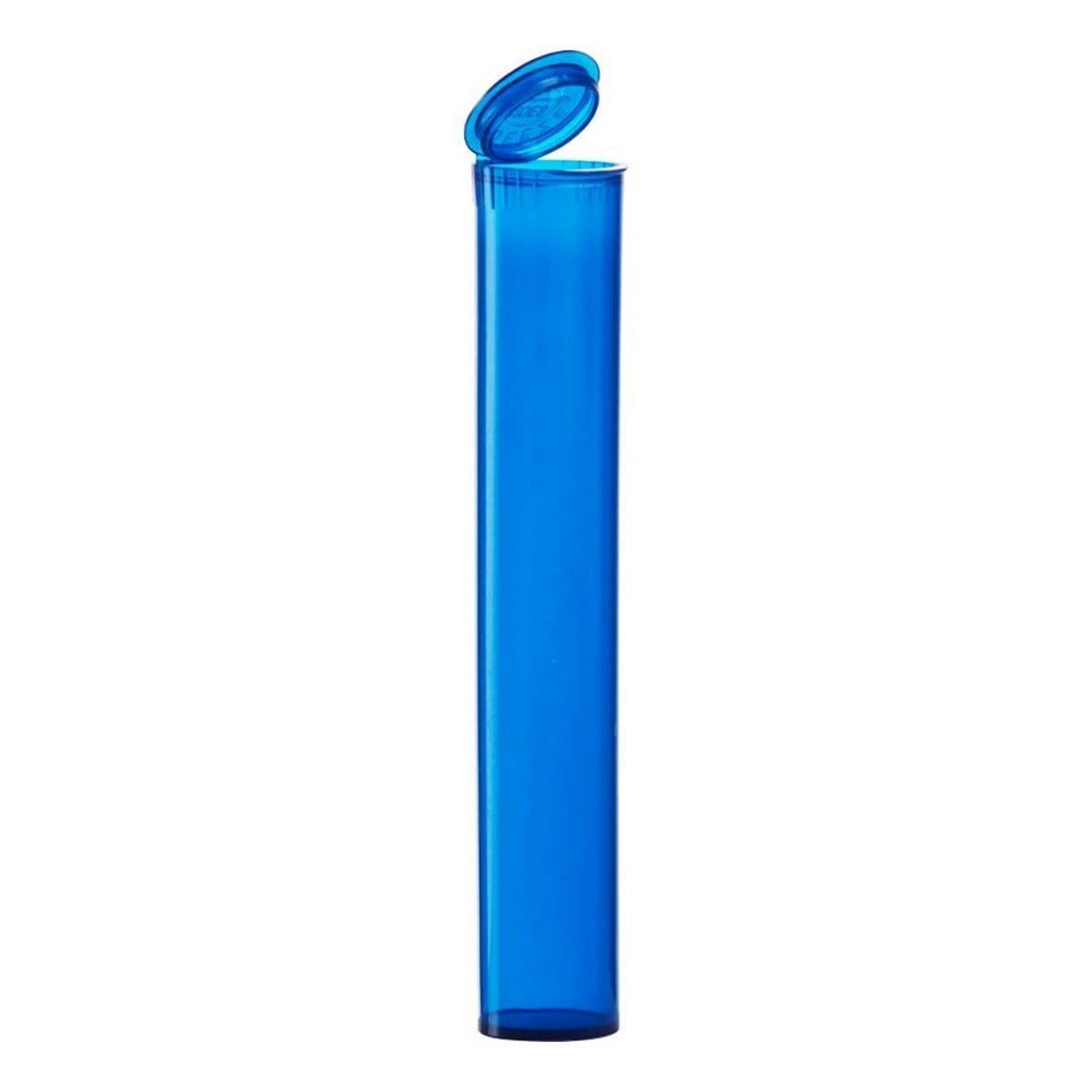Clearance Translucent Squeeze Top Child-Resistant Pre-Roll Tube | 94 mm Translucent Blue / Box of 1000 (Bulk Pricing)