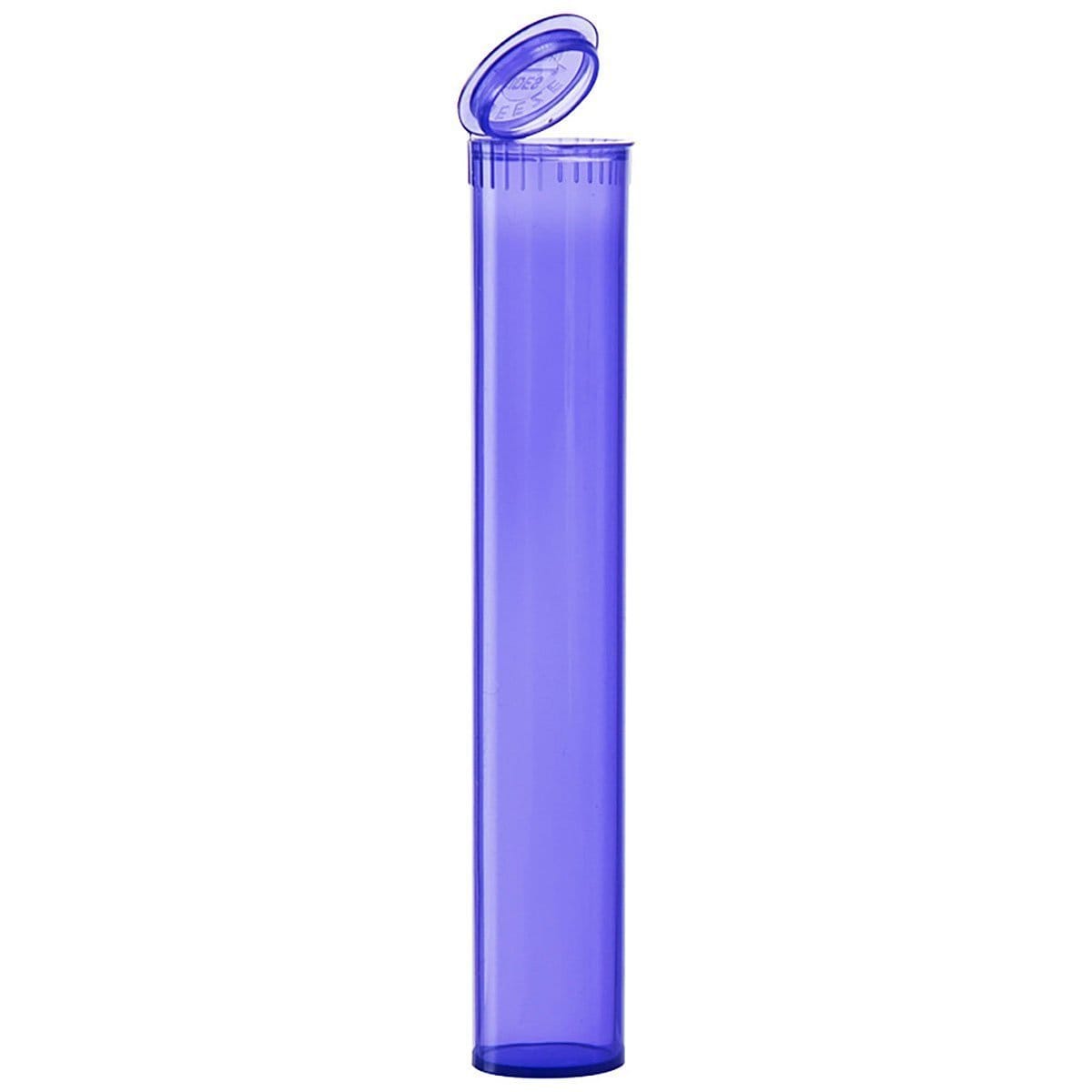 Clearance Translucent Squeeze Top Child-Resistant Pre-Roll Tube | 94 mm Translucent Violet / Box of 1000 (Bulk Pricing)