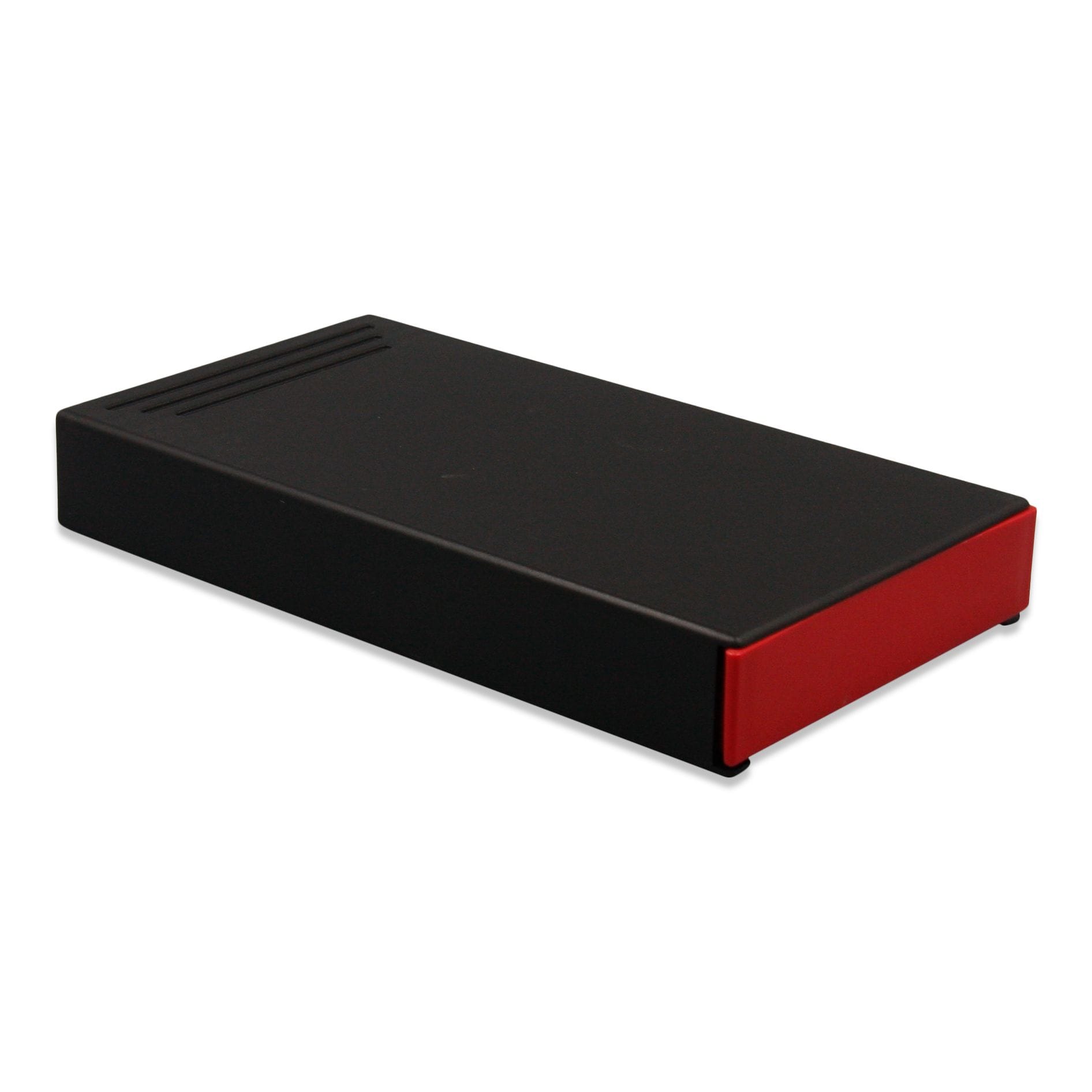 Closeout Child-Resistant Pre-Roll / Edible Push and Pull Box | 109 mm Black / Red / Single Unit (Less Than Box Qty)
