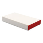Closeout Child-Resistant Pre-Roll / Edible Push and Pull Box | 109 mm White / Red / Single Unit (Less Than Box Qty)