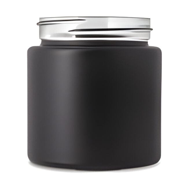A custom design plastered on a 30 dram jar.