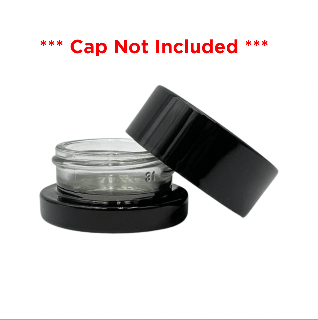 eBottles Glossy Black 9ml Child-Resistant Glass Concentrate Container 38/400