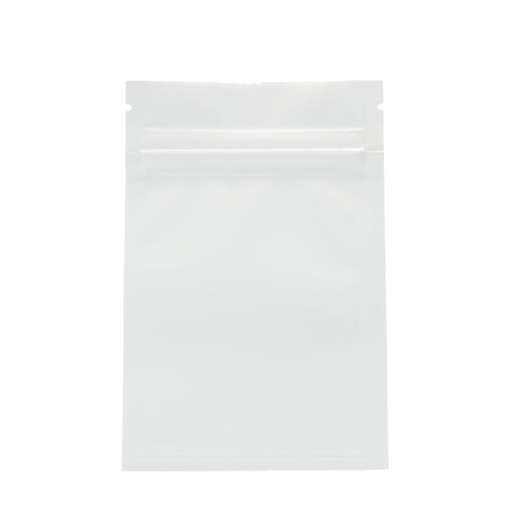 Foil Laminated Zipper Bag White