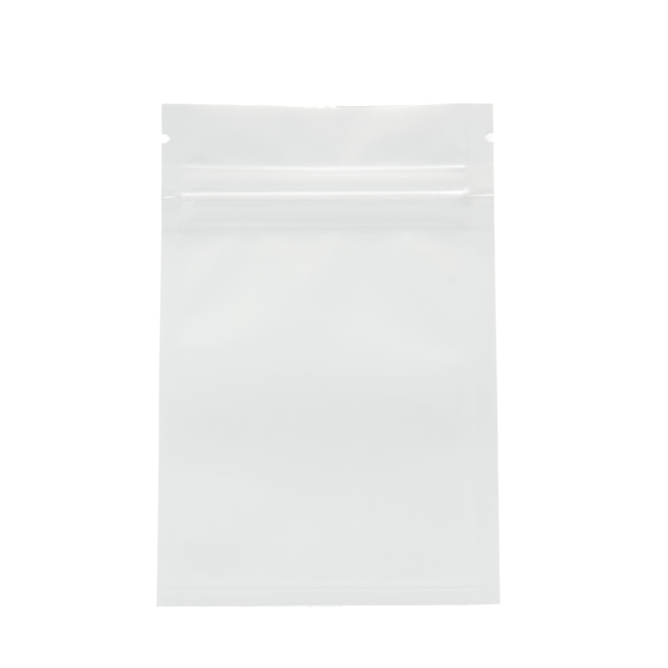 Foil Laminated Zipper Bag White