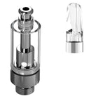Good Carts Glass Cartridge (1.0ml, 2.0mm) with Mouthpiece Plastic Flat Clear / Bundle of 100