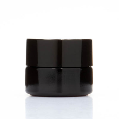 Grand Puff™ 5ml - 7ml Violet Glass Concentrate Jar with Matching Glossy Cap