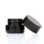 Grand Puff™ 5ml - 7ml Violet Glass Concentrate Jar with Matching Glossy Cap Single Unit (Less Than Box Qty)