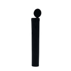 Grand Puff® Squeeze Pop Top PET Plastic Tube (109 mm) Black / Single Unit (Less Than Box Qty)