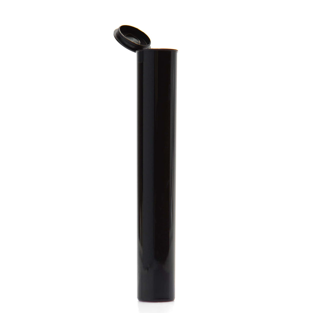 Grand Puff Squeeze Pop Top Plastic Tube Single Unit (Less Than Box Qty) / Black