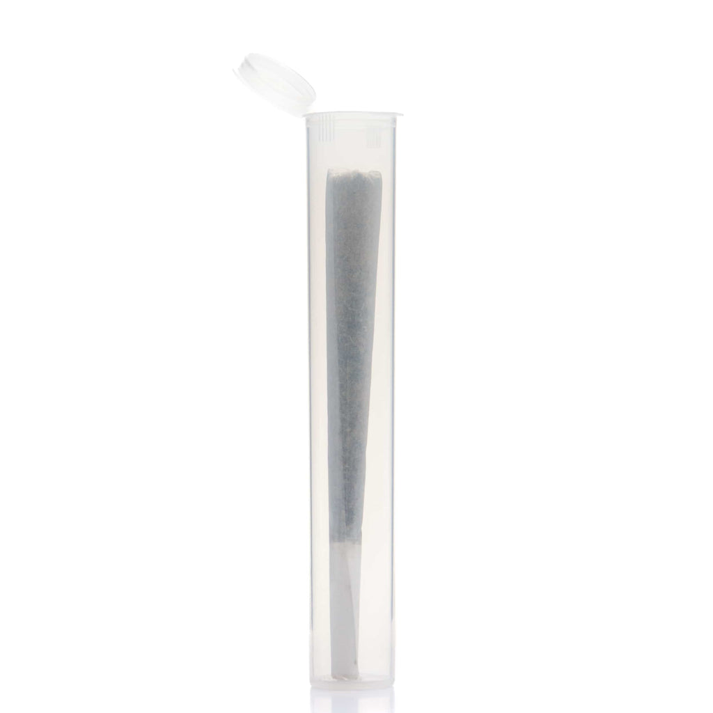 Grand Puff Squeeze Pop Top Plastic Tube Single Unit (Less Than Box Qty) / Clear