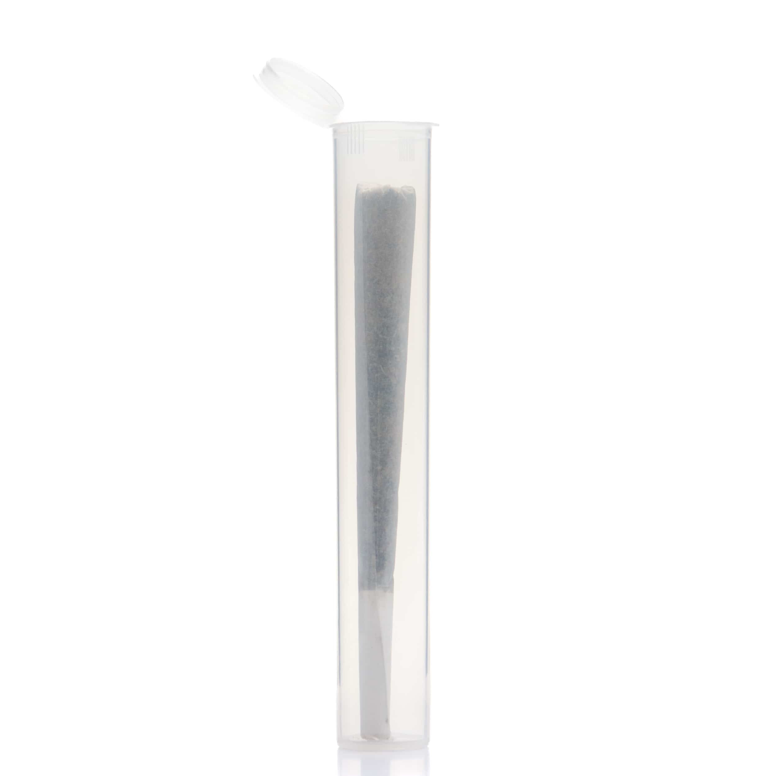 Grand Puff Squeeze Pop Top Plastic Tube Single Unit (Less Than Box Qty) / Clear