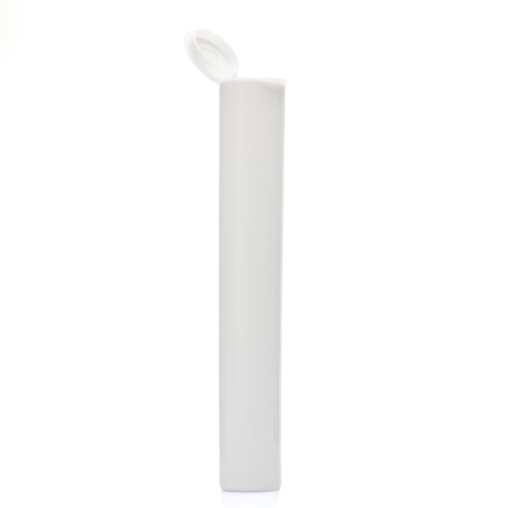 Grand Puff Squeeze Pop Top Plastic Tube Single Unit (Less Than Box Qty) / White