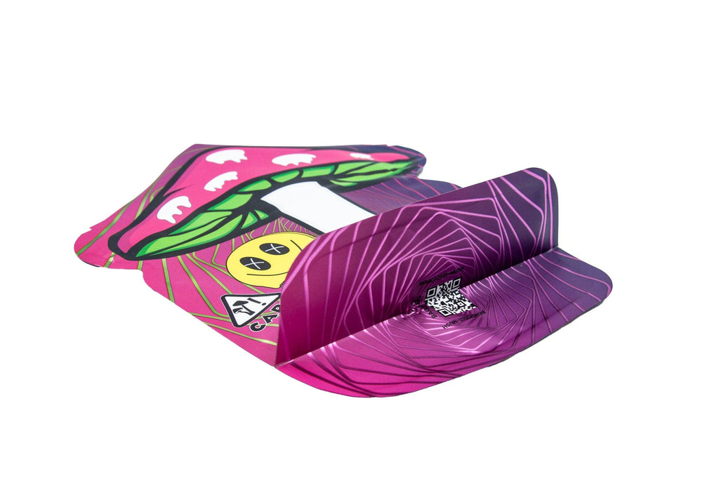 Mushroom Shaped Custom Child-Resistant Mylar Bag | Fits up to 1/4th oz.