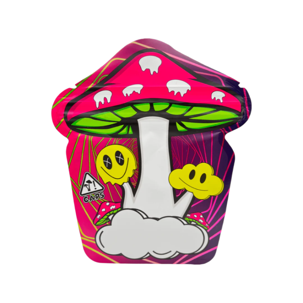 Mushroom Shaped Custom Child Resistant Mylar Bag Fits Up To 1 4th Oz mushroom-shaped-custom-child-resistant-mylar-bag-fits-up-to-1-4th-oz