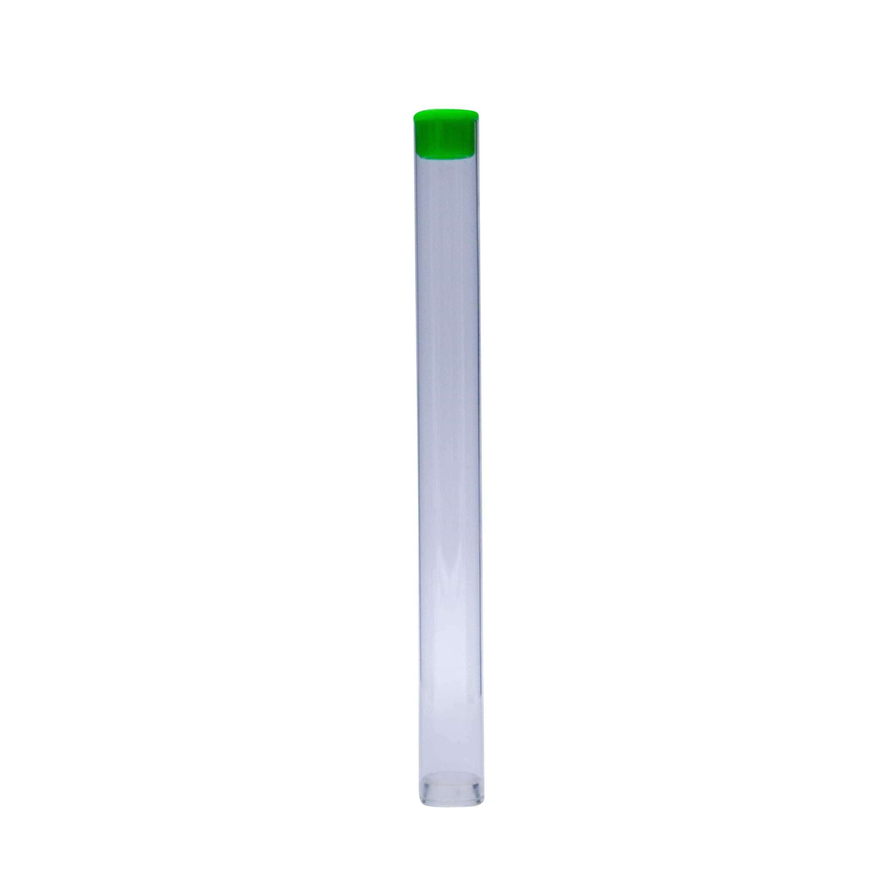 Plastic Tubes for Vape Cartridges 13mm x 138mm Green