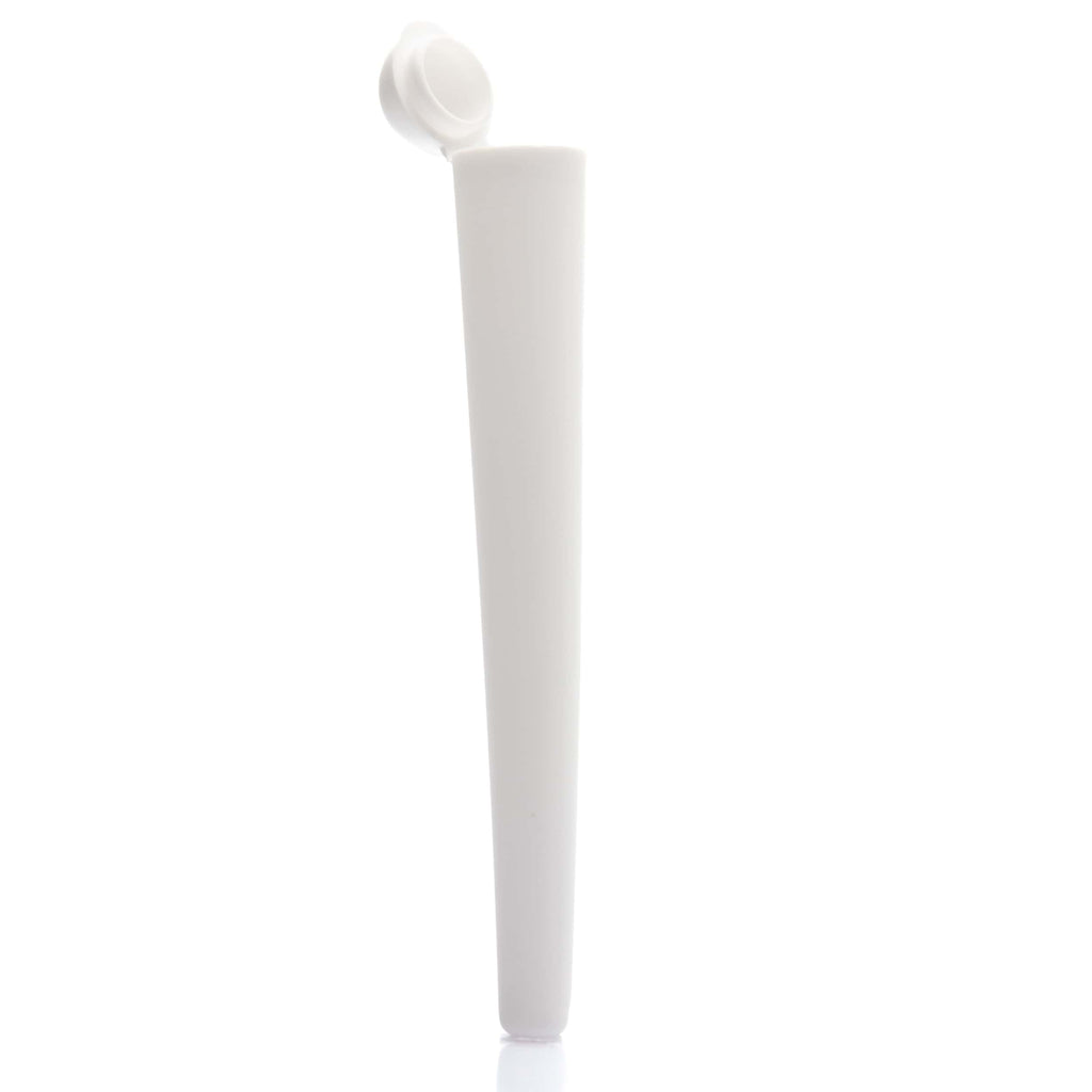 Tapered Push Top Tube Single Unit (Less Than Box Qty) / White