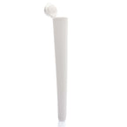 Tapered Push Top Tube Single Unit (Less Than Box Qty) / White