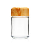 V3 5 oz. Round Reserve Jar with Matching Cap Single Unit (Less Than Box Qty) / Faux Wood