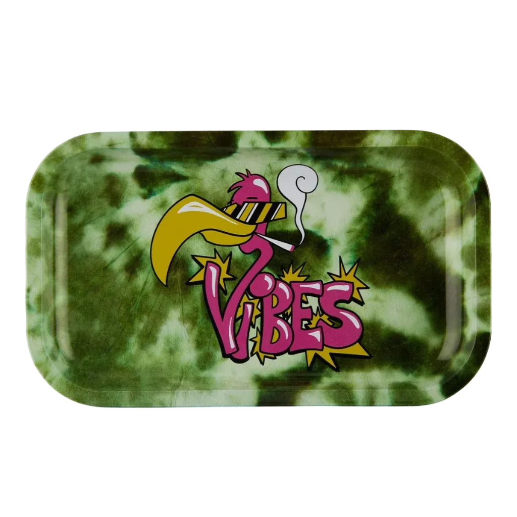 VIBES *Limited Edition* Metal Rolling Tray Medium - Flamingo