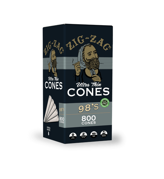 Zig Zag 98's Ultra-Thin Bulk Cones - (800 Cone Carton)