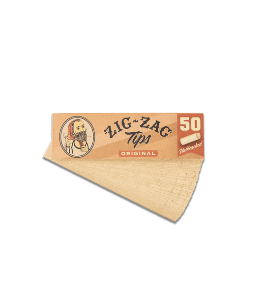 Zig Zag Original Unbleached Rolling Tips ( Pack of 50 Tips )