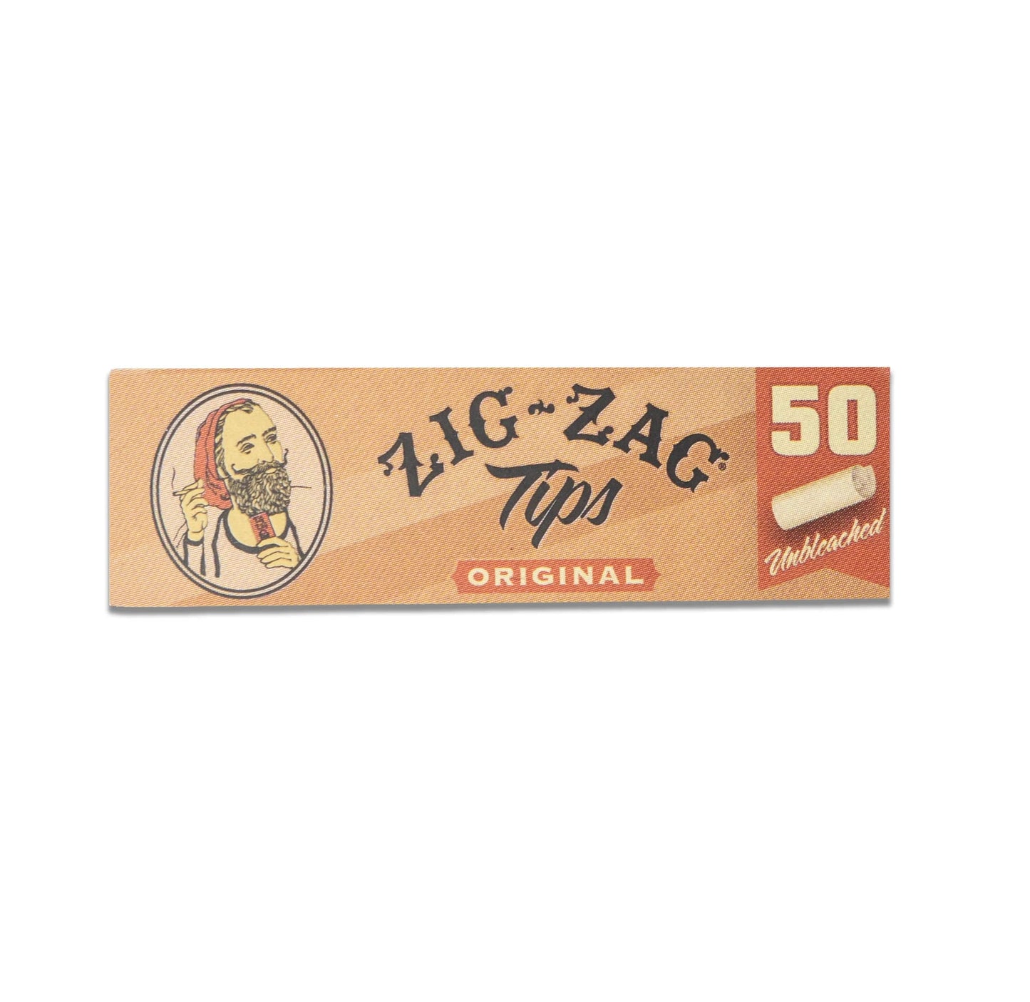 Zig Zag Original Unbleached Rolling Tips ( Pack of 50 Tips )