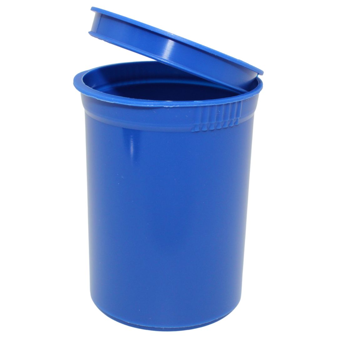 30 Dram Black Recycled Ocean Plastic Child Resistant Pop Top Container