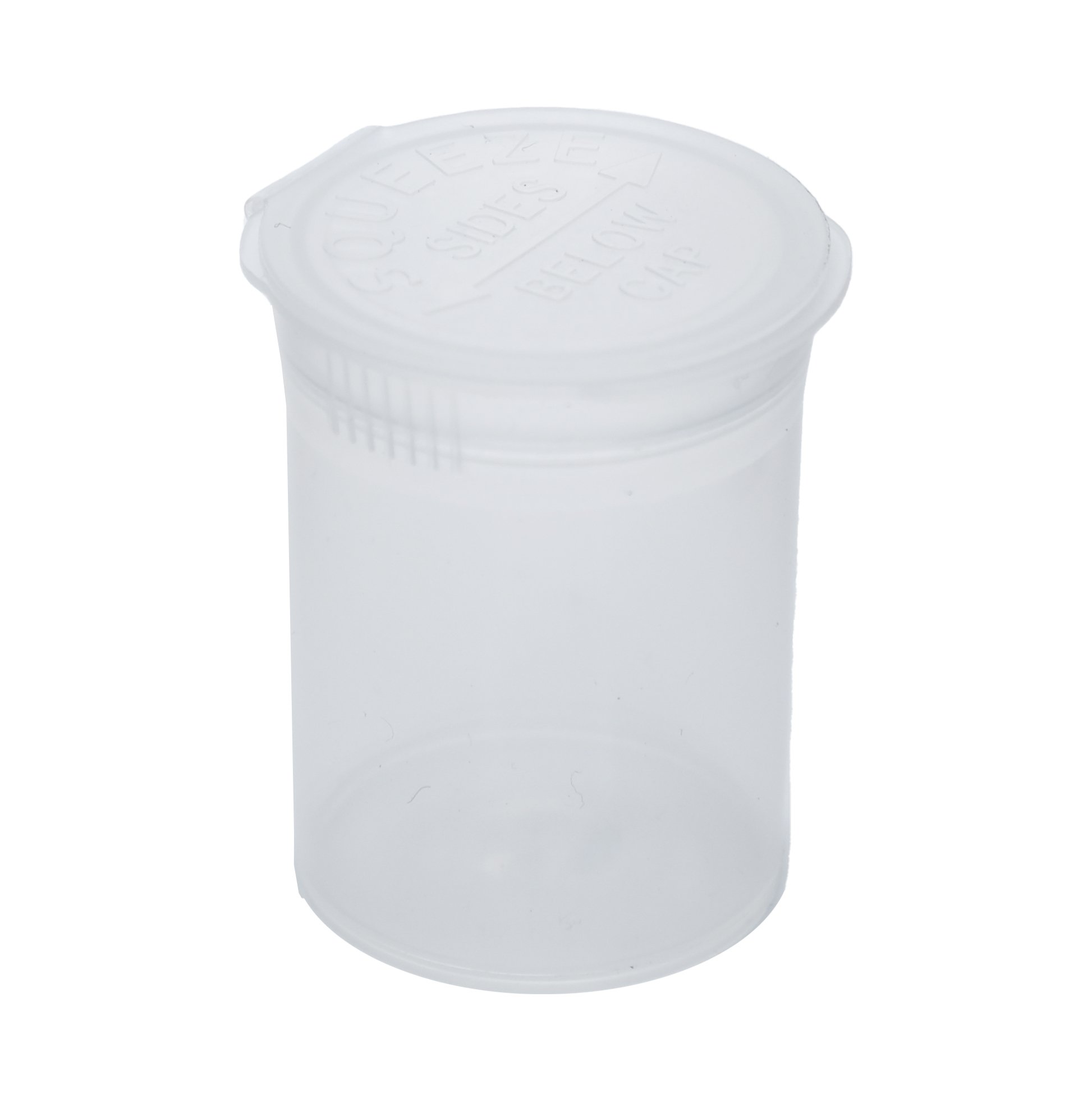 Loud Lock Child Resistant Pop Top Vials - Clear